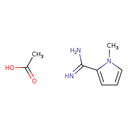 1-methyl-1H-pyrrole-2-carboximidamide; acetic acid
