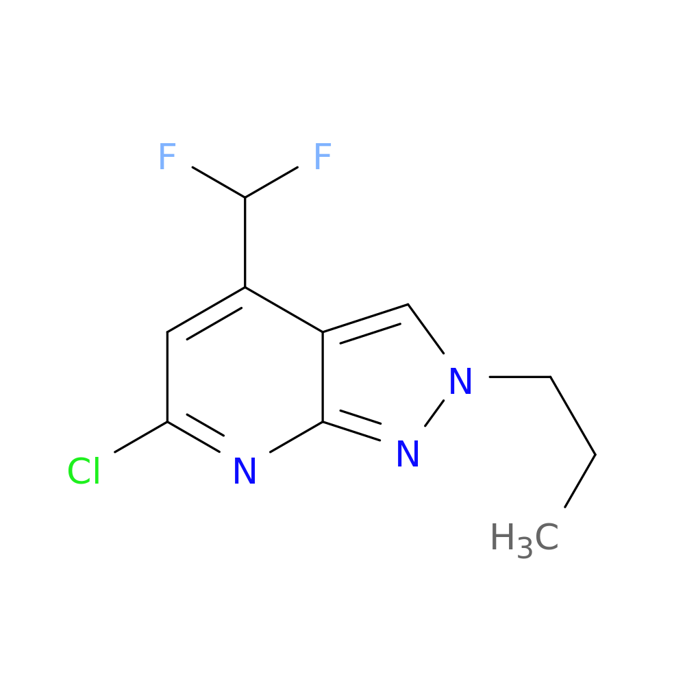 6-chloro-4-(difluoromethyl)-2-propyl-2H-pyrazolo[3,4-b]pyridine