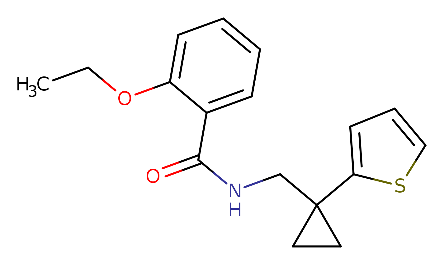 2-ethoxy-N-{[1-(thiophen-2-yl)cyclopropyl]methyl}benzamide