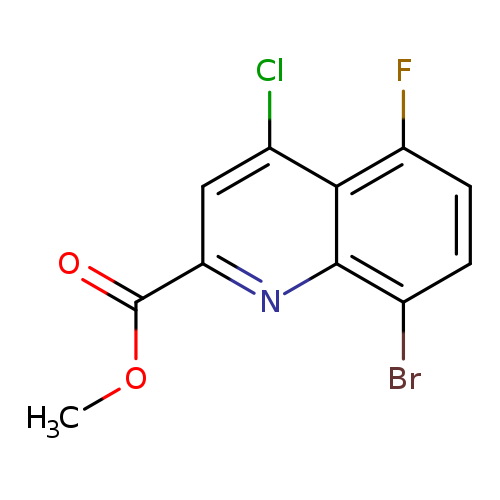 Methyl 8-bromo-4-chloro-5-fluoroquinoline-2-carboxylate