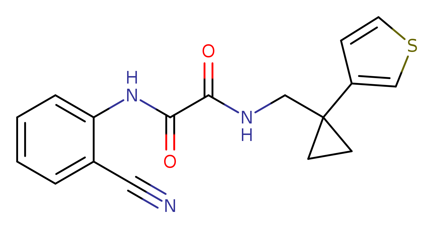 N'-(2-cyanophenyl)-N-{[1-(thiophen-3-yl)cyclopropyl]methyl}ethanediamide