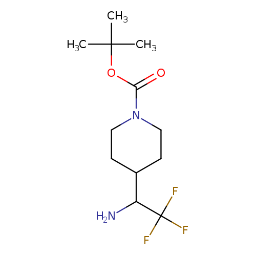 1-Piperidinecarboxylic acid, 4-(1-amino-2,2,2-trifluoroethyl)-, 1,1-dimethylethyl ester