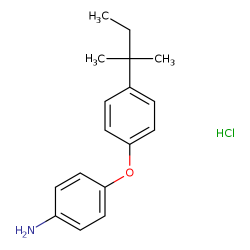4-[4-(2-methylbutan-2-yl)phenoxy]aniline hydrochloride