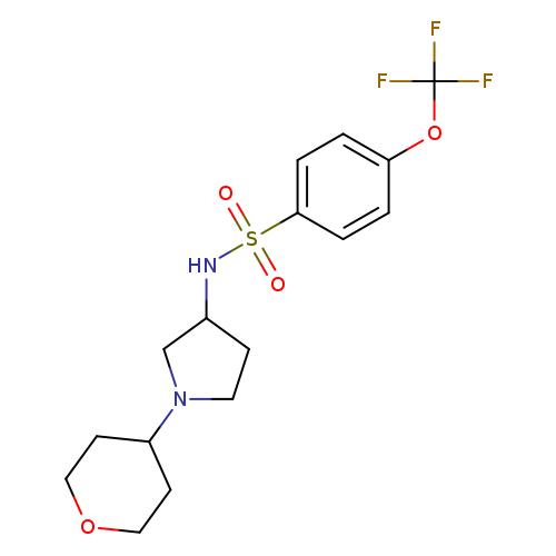 N-[1-(oxan-4-yl)pyrrolidin-3-yl]-4-(trifluoromethoxy)benzene-1-sulfonamide