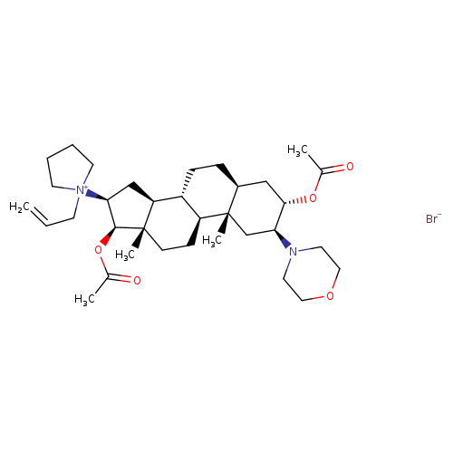 1-Allyl-1-((2S,3S,5S,8R,9S,10S,13S,14S,16S,17R)-3,17-diacetoxy-10,13-dimethyl-2-morpholinohexadecahydro-1H-cyclopenta[a]phenanthren-16-yl)pyrrolidin-1-ium bromide