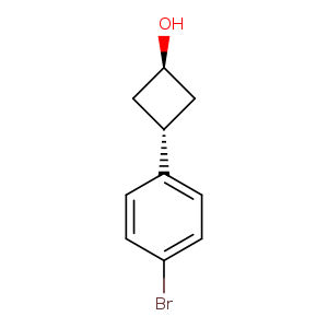 3-(4-bromophenyl)cyclobutan-1-ol, trans