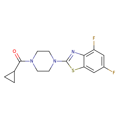 2-(4-cyclopropanecarbonylpiperazin-1-yl)-4,6-difluoro-1,3-benzothiazole