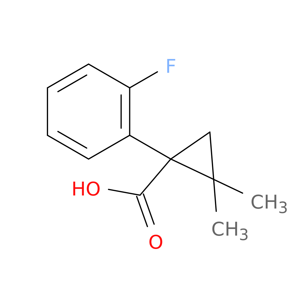 1-(2-Fluorophenyl)-2,2-dimethylcyclopropanecarboxylic acid