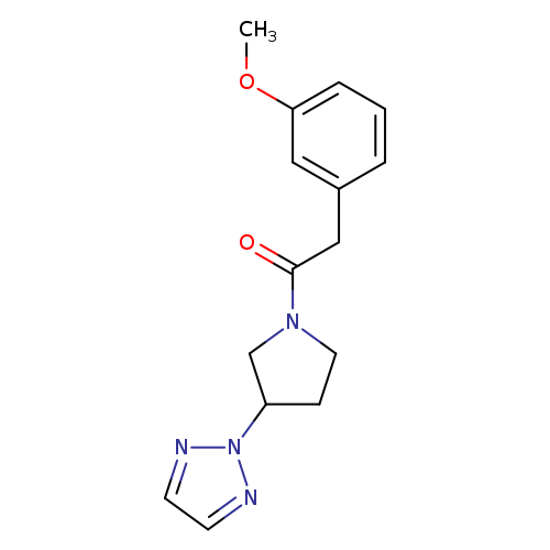 2-(3-methoxyphenyl)-1-[3-(2H-1,2,3-triazol-2-yl)pyrrolidin-1-yl]ethan-1-one