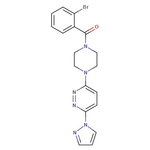 3-[4-(2-bromobenzoyl)piperazin-1-yl]-6-(1H-pyrazol-1-yl)pyridazine