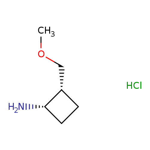 rac-(1R,2S)-2-(methoxymethyl)cyclobutan-1-amine hydrochloride, cis