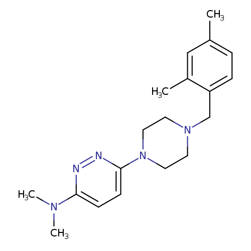 6-{4-[(2,4-dimethylphenyl)methyl]piperazin-1-yl}-N,N-dimethylpyridazin-3-amine