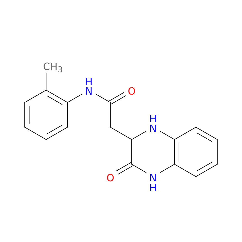 2-(3-Oxo-1,2,3,4-tetrahydroquinoxalin-2-yl)-N-(o-tolyl)acetamide