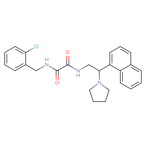 N'-[(2-chlorophenyl)methyl]-N-[2-(naphthalen-1-yl)-2-(pyrrolidin-1-yl)ethyl]ethanediamide