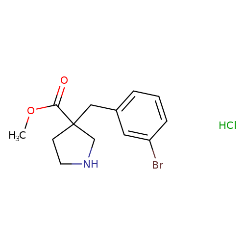 methyl3-[(3-bromophenyl)methyl]pyrrolidine-3-carboxylatehydrochloride