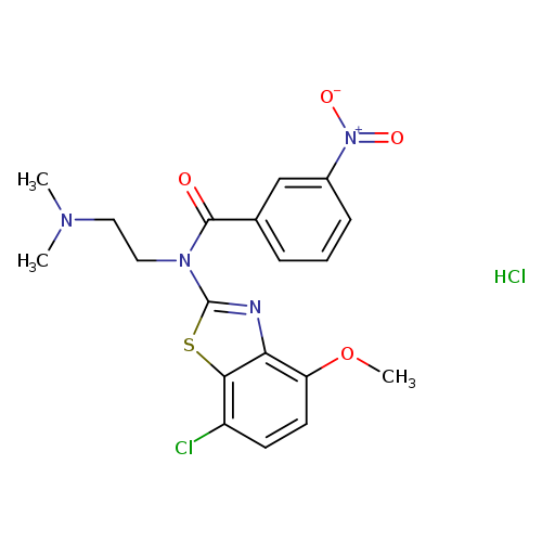 N-(7-chloro-4-methoxy-1,3-benzothiazol-2-yl)-N-[2-(dimethylamino)ethyl]-3-nitrobenzamide hydrochloride