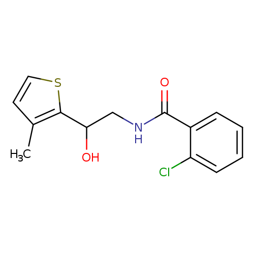 2-chloro-N-[2-hydroxy-2-(3-methylthiophen-2-yl)ethyl]benzamide
