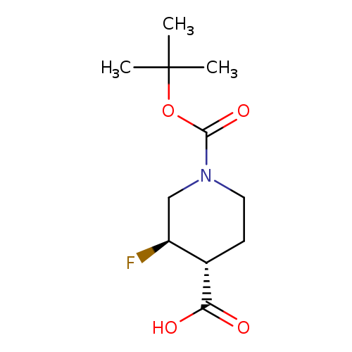 Rel-(3R,4R)-1-[(Tert-Butoxy)Carbonyl]-3-Fluoropiperidine-4-Carboxylic Acid