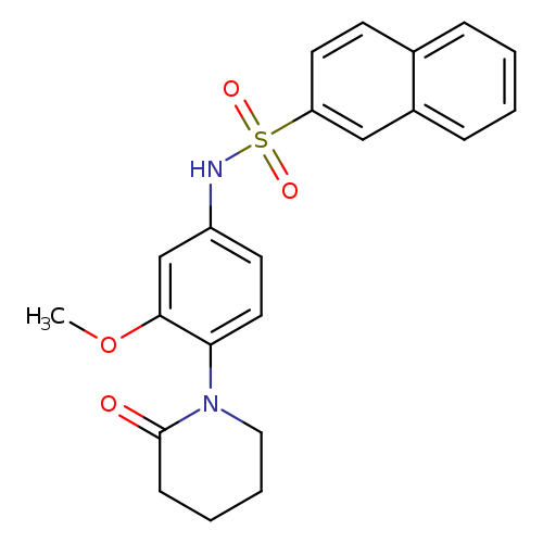 N-[3-methoxy-4-(2-oxopiperidin-1-yl)phenyl]naphthalene-2-sulfonamide