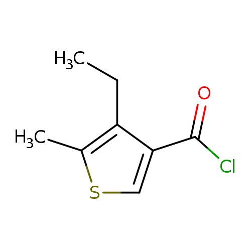 4-Ethyl-5-methylthiophene-3-carbonyl chloride