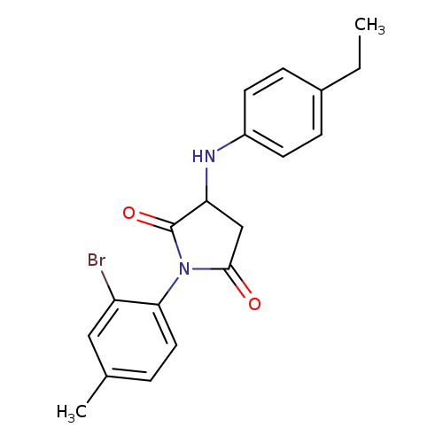 1-(2-bromo-4-methylphenyl)-3-[(4-ethylphenyl)amino]pyrrolidine-2,5-dione