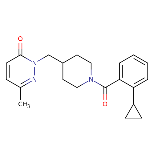 2-{[1-(2-cyclopropylbenzoyl)piperidin-4-yl]methyl}-6-methyl-2,3-dihydropyridazin-3-one