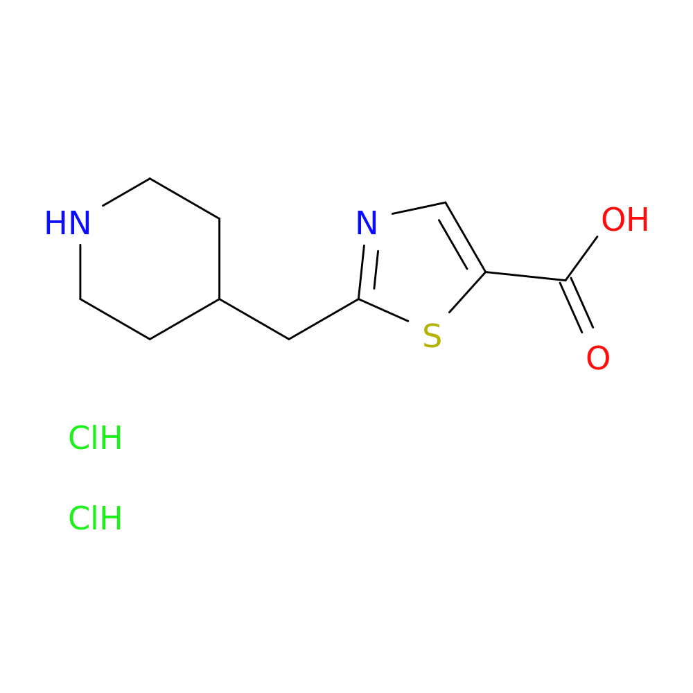2-[(piperidin-4-yl)methyl]-1,3-thiazole-5-carboxylic acid dihydrochloride