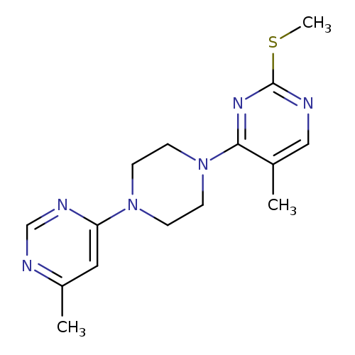 5-methyl-4-[4-(6-methylpyrimidin-4-yl)piperazin-1-yl]-2-(methylsulfanyl)pyrimidine