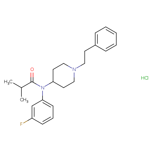 N-(3-fluorophenyl)-N-(1-phenethylpiperidin-4-yl)isobutyramide,monohydrochloride