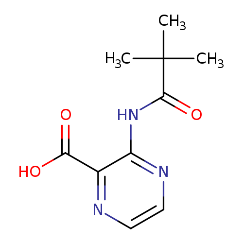 3-(2,2-dimethylpropanamido)pyrazine-2-carboxylic acid