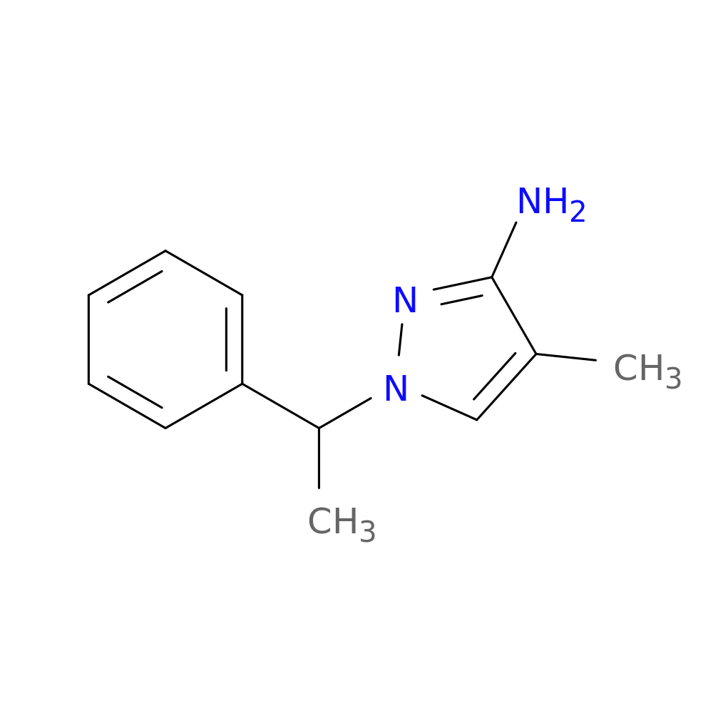 4-methyl-1-(1-phenylethyl)-1H-pyrazol-3-amine