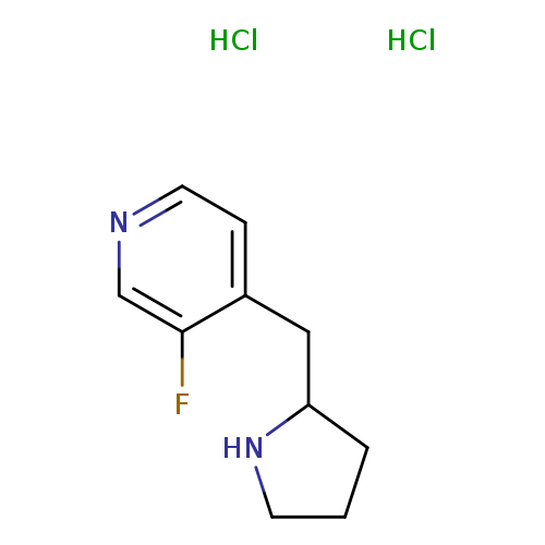 3-fluoro-4-[(pyrrolidin-2-yl)methyl]pyridine dihydrochloride