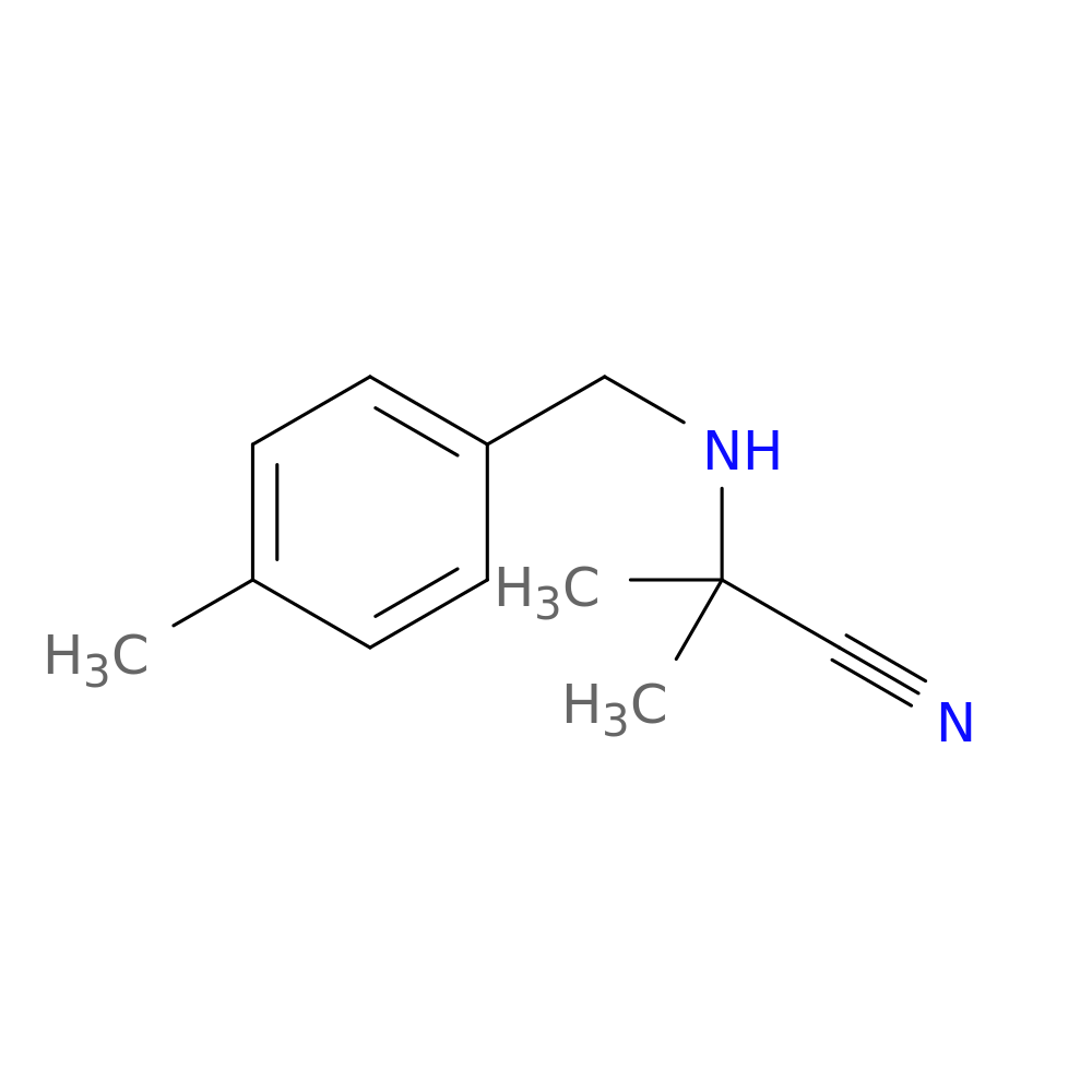 2-Methyl-2-([(4-methylphenyl)methyl]amino)propanenitrile