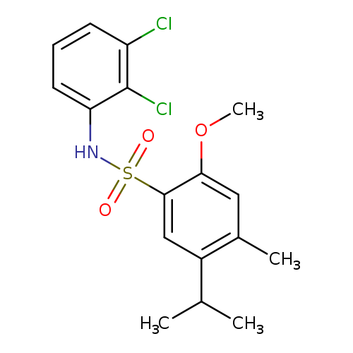 N-(2,3-dichlorophenyl)-2-methoxy-4-methyl-5-(propan-2-yl)benzene-1-sulfonamide