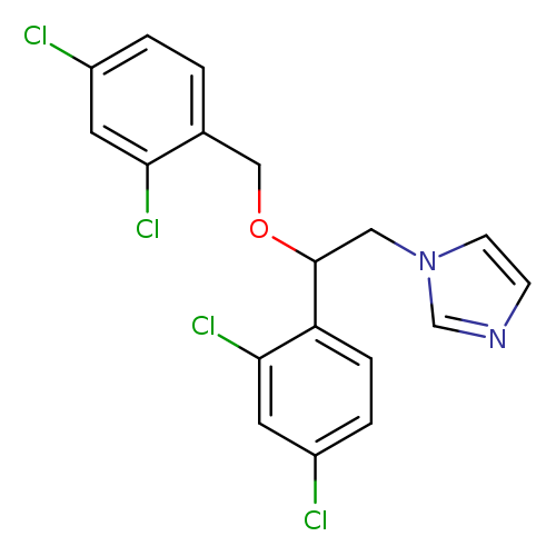 1H-Imidazole, 1-[2-(2,4-dichlorophenyl)-2-[(2,4-dichlorophenyl)methoxy]ethyl]-