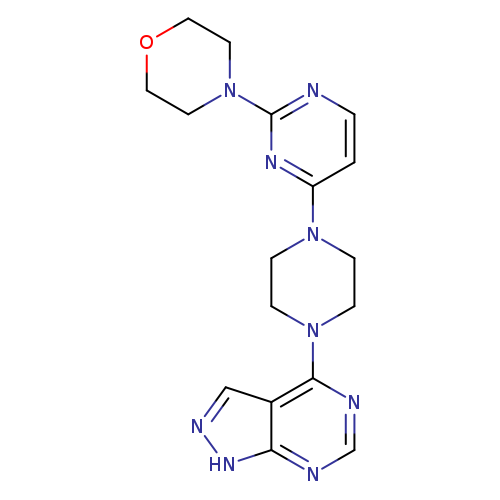 4-[4-(4-{1H-pyrazolo[3,4-d]pyrimidin-4-yl}piperazin-1-yl)pyrimidin-2-yl]morpholine