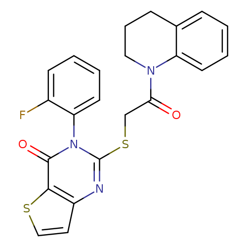 3-(2-fluorophenyl)-2-{[2-oxo-2-(1,2,3,4-tetrahydroquinolin-1-yl)ethyl]sulfanyl}-3H,4H-thieno[3,2-d]pyrimidin-4-one