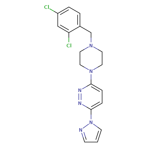 3-{4-[(2,4-dichlorophenyl)methyl]piperazin-1-yl}-6-(1H-pyrazol-1-yl)pyridazine