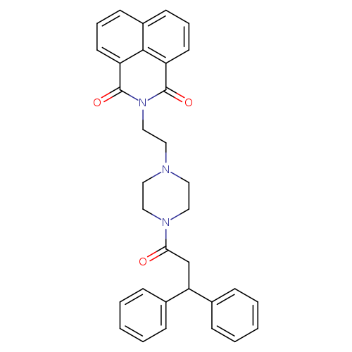 3-{2-[4-(3,3-diphenylpropanoyl)piperazin-1-yl]ethyl}-3-azatricyclo[7.3.1.0^{5,13}]trideca-1(13),5,7,9,11-pentaene-2,4-dione