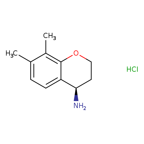 (4R)-7,8-dimethyl-3,4-dihydro-2H-1-benzopyran-4-amine hydrochloride