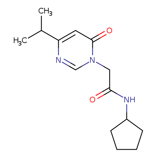 N-cyclopentyl-2-[6-oxo-4-(propan-2-yl)-1,6-dihydropyrimidin-1-yl]acetamide