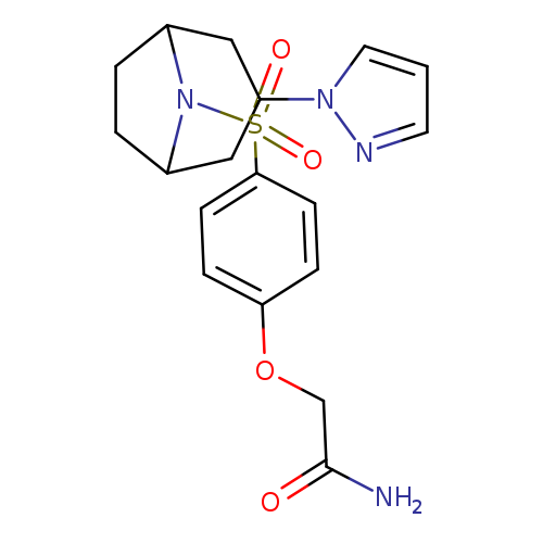 2-(4-{[3-(1H-pyrazol-1-yl)-8-azabicyclo[3.2.1]octan-8-yl]sulfonyl}phenoxy)acetamide