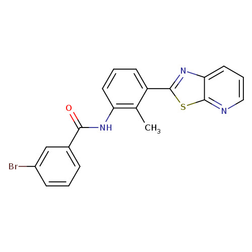 3-bromo-N-(2-methyl-3-{[1,3]thiazolo[5,4-b]pyridin-2-yl}phenyl)benzamide