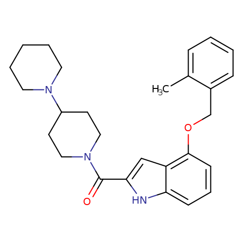 1'-{4-[(2-methylphenyl)methoxy]-1H-indole-2-carbonyl}-1,4'-bipiperidine