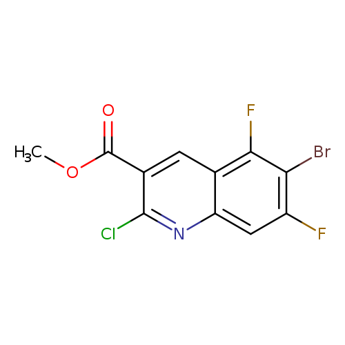methyl 6-bromo-2-chloro-5,7-difluoroquinoline-3-carboxylate