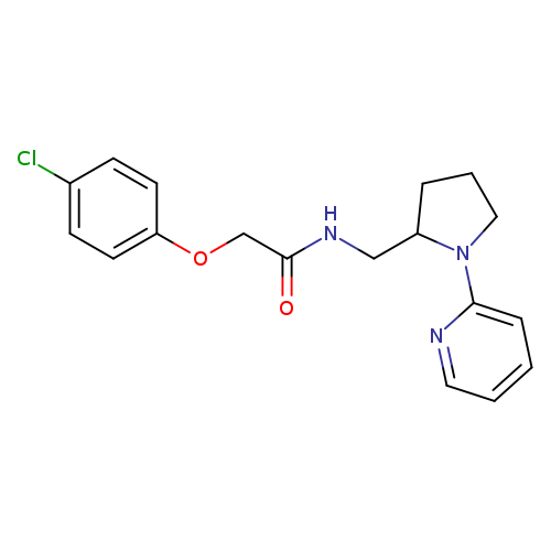 2-(4-chlorophenoxy)-N-{[1-(pyridin-2-yl)pyrrolidin-2-yl]methyl}acetamide