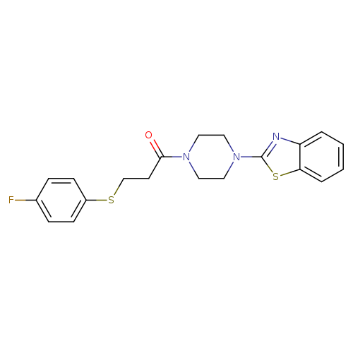 1-[4-(1,3-benzothiazol-2-yl)piperazin-1-yl]-3-[(4-fluorophenyl)sulfanyl]propan-1-one