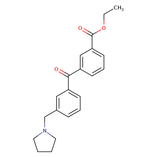 3-Carboethoxy-3'-pyrrolidinomethyl benzophenone