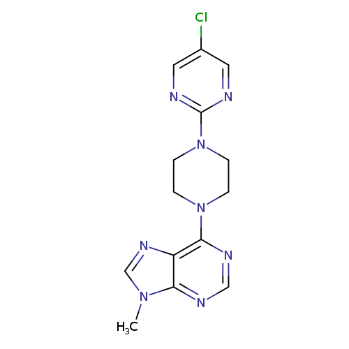 6-[4-(5-chloropyrimidin-2-yl)piperazin-1-yl]-9-methyl-9H-purine
