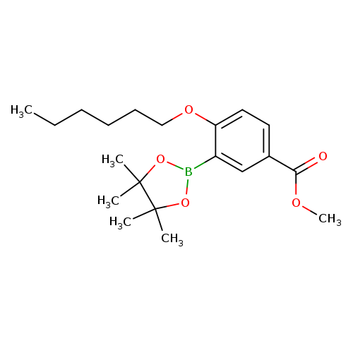 methyl 4-(hexyloxy)-3-(4,4,5,5-tetramethyl-1,3,2-dioxaborolan-2-yl)benzoate